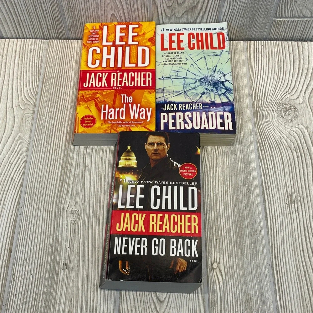 Lee Child Jack Reacher Book Lot Persuader Never Go Back The Hard Way Paperback